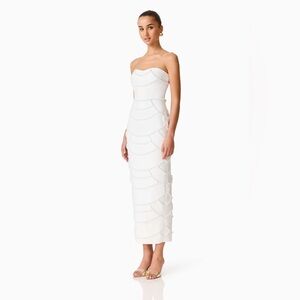 knee length dresses for ladies Helena Halter Midi Dress